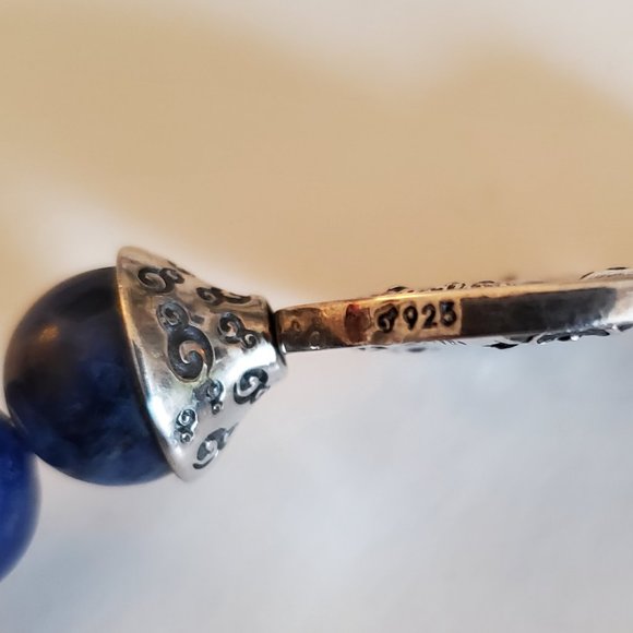 OHM Beads "Belief" Stretch Bracelet - Blue Sodalite - Picture 7 of 13